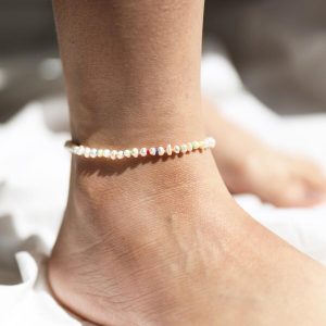 Anklets | Miyuki Seed Bead and Freshwater Seed Pearl Anklet – Womens Anklets Anklets