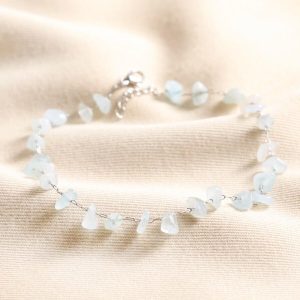 Anklets | Stainless Steel Blue Stone Chip Anklet – Womens Anklets Anklets