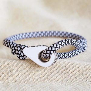 Bracelets | Adjustable Black and White Rope Bracelet – Mens Bracelets Bracelets