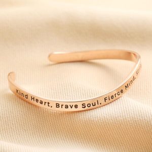 Bracelets | Adjustable Nana Meaningful Word Wave Bangle in Rose Gold – Womens Bracelets Bracelets