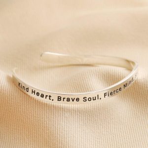 Bracelets | Adjustable Nana Meaningful Word Wave Bangle in Silver – Womens Bracelets Bracelets