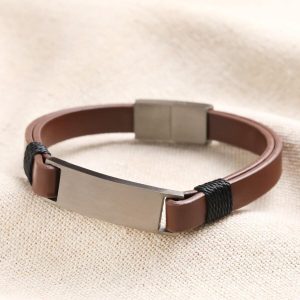 Bracelets | Double Leather Bracelet in Brown – Mens Bracelets Bracelets