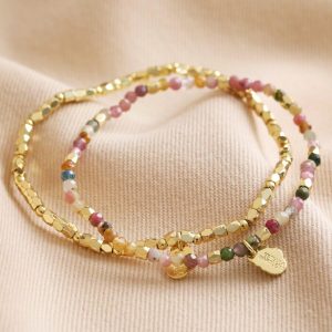 Bracelets | Estella Bartlett Set of 2 Semi-Precious Bead Bracelets – Womens Bracelets Bracelets