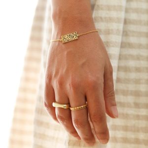 Bracelets | Gold The Moon Tarot Card Bracelet – Womens Bracelets Bracelets