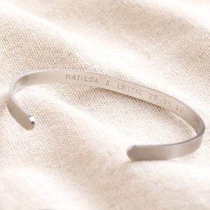 Bracelets | Hand-Stamped Stainless Steel Torque Bangle – Mens Bracelets Bracelets