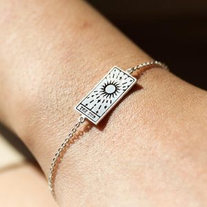 Bracelets | Silver The Sun Tarot Card Bracelet – Womens Bracelets Bracelets