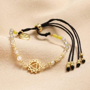 Bracelets | Solar Plexus Chakra Charm Bracelet in Gold – Womens Bracelets Bracelets