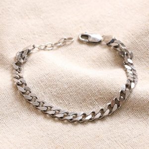 Bracelets | Sterling Silver Curb Chain Bracelet – Mens Bracelets Bracelets