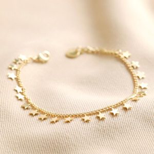 Bracelets | Tiny Star Charm Bracelet in Gold – Womens Bracelets Bracelets