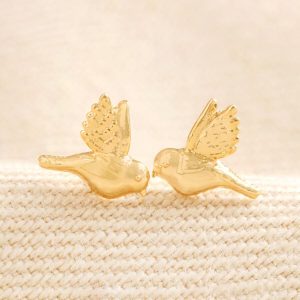 Earrings | Delicate Bird Stud Earrings in Gold – Womens Earrings Earrings