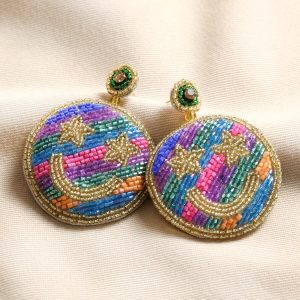 Earrings | My Doris Rainbow Smiley Beaded Drop Earrings – Womens Earrings Earrings