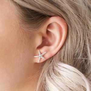 Earrings | (SOO) Starfish Stud Earrings in Silver Silver – Womens Earrings Earrings