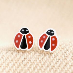 Earrings | Sterling Silver Ladybird Stud Earrings – Womens Earrings Earrings