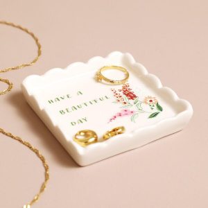 Jewellery Storage | Beautiful Day Square Trinket Dish – Womens Jewellery Jewellery Storage