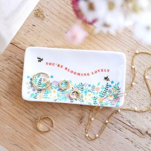 Jewellery Storage | Blooming Lovely Rectangular Floral Trinket Dish – Womens Jewellery Jewellery Storage