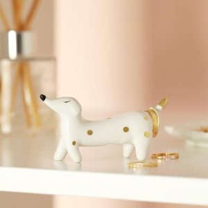 Jewellery Storage | Ceramic Sausage Dog Ring Holder – Womens Jewellery Jewellery Storage