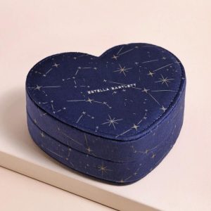 Jewellery Storage | Estella Bartlett Heart Shape Jewellery Box in Navy – Womens Jewellery Jewellery Storage