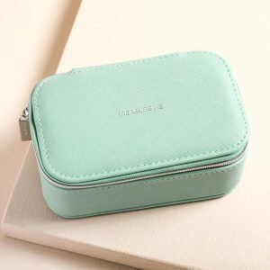 Jewellery Storage | Estella Bartlett Mini Jewellery Box in Mint Green – Womens Jewellery Jewellery Storage