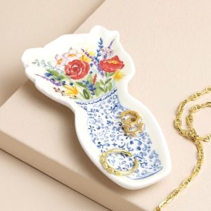 Jewellery Storage | Flowers in Vase Bouquet Trinket Dish – Womens Jewellery Jewellery Storage