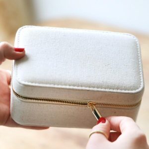 Jewellery Storage | Natural Linen Jewellery Case – Womens Jewellery Jewellery Storage