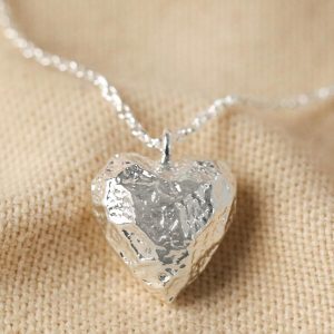 Necklaces | 3D Molten Heart Pendant Necklace in Silver Silver – Womens Jewellery Necklaces