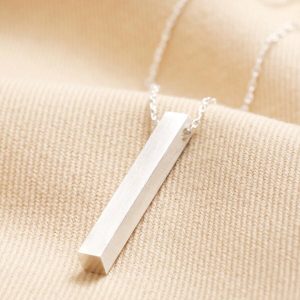 Necklaces | Bar Pendant Necklace in Silver – Womens Jewellery Necklaces