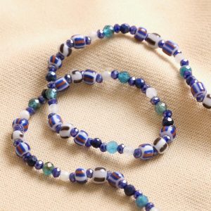 Necklaces | Blue Stone Multicoloured Beaded Necklace – Womens Jewellery Necklaces