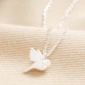 Necklaces | Delicate Bird Pendant Necklace in Silver – Womens Jewellery Necklaces