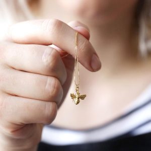 Necklaces | Delicate Tiny Gold Bumblebee Pendant Necklace – Womens Jewellery Necklaces