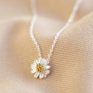 Necklaces | Estella Bartlett Secret Garden Silver Wildflower Necklace – Womens Jewellery Necklaces