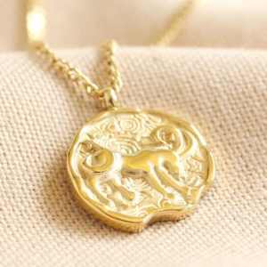 Necklaces | Gold Stainless Steel Capricorn Pendant Necklace – Womens Jewellery Necklaces