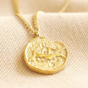 Necklaces | Gold Stainless Steel Virgo Pendant Necklace – Womens Jewellery Necklaces