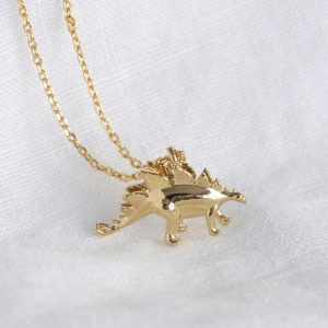 Necklaces | Gold Stegosaurus Dinosaur Necklace – Womens Jewellery Necklaces