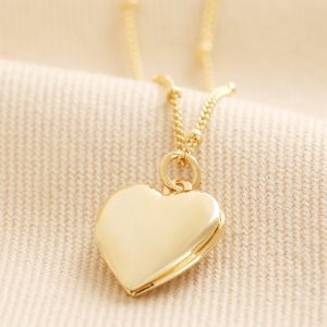 Necklaces | Heart Locket Necklace in Gold – Womens Jewellery Necklaces