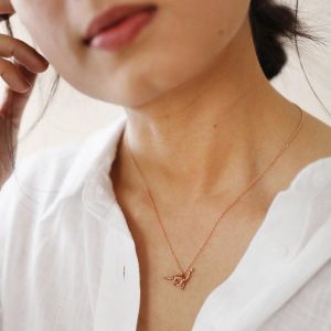 Necklaces | Rose Gold Diplodocus Dinosaur Necklace – Womens Jewellery Necklaces