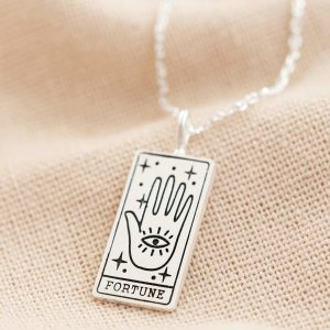 Necklaces | Silver Fortune Tarot Card Pendant Necklace – Womens Jewellery Necklaces