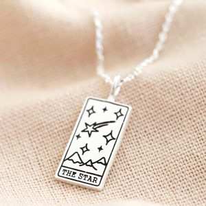 Necklaces | Silver The Star Tarot Card Pendant Necklace – Womens Jewellery Necklaces