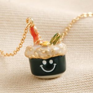 Necklaces | Smiley Sushi Pendant Necklace in Gold – Womens Jewellery Necklaces