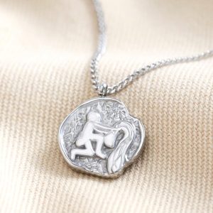 Necklaces | Stainless Steel Aquarius Pendant Necklace – Womens Jewellery Necklaces