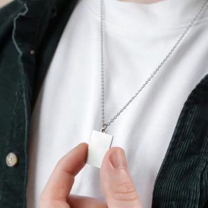 Necklaces | Stainless Steel Tag Pendant Necklace – Mens Jewellery Mens