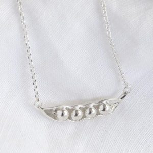 Necklaces | Sterling Silver Four Peas in a Pod Necklace – Womens Jewellery Necklaces