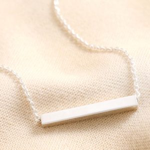 Necklaces | Sterling Silver Horizontal Bar Necklace – Womens Jewellery Necklaces