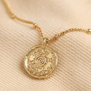 Necklaces | Talisman Pendant Satellite Chain Necklace in Gold – Womens Jewellery Necklaces