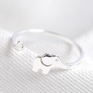 Rings | Adjustable Sterling Silver Elephant Ring – Womens Jewellery Rings