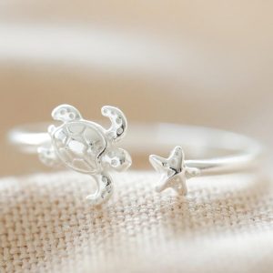 Rings | Adjustable Sterling Silver Turtle Ring – Womens Jewellery Rings