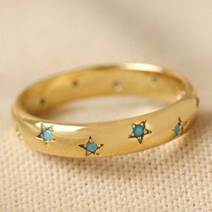 Rings | Star Crystal Ring in Gold – Womens Jewellery Rings