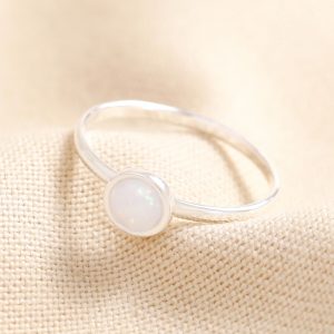 Rings | Sterling Silver Round Opal Ring – Womens Jewellery Rings