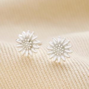 Earrings | Sterling Silver Flower Stud Earrings – Womens Earrings Earrings