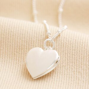 Necklaces | Heart Locket Necklace in Silver – Womens Jewellery Necklaces