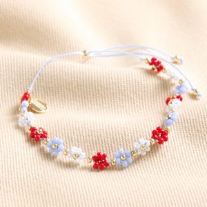 Bracelets | Estella Bartlett Red and Blue Daisy Chain Bracelet – Womens Bracelets Bracelets